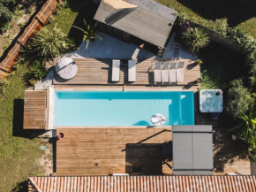 VILLA DREAM LANDES Piscine tempérée-Jacuzzi-5 suites parentales